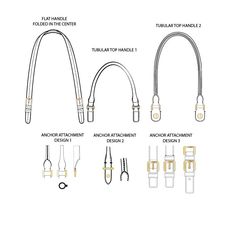 Features:  * MEGA BUNDLE OF: *  Tube Handles x 2,  Flat Handle Straps x 1,  Anchor Attachment Designs x 3 & Extra Bag Designs x 2 * Bonus: 2 extra bag designs for you to use!  * Suggested hardware pieces including lock that can be found in current material market, or you can customize * Edge finish is for leather or PU/PVC  * All featured material swathes are inclusive This is a mass production ready tech pack created following fashion industry standard: * Full Sized (Drawn up to scale for easy Handle Bag Design, Bag Tech Pack, Bag Lock, Drawing Bag, Flat Sketches, Fashion D, Bag Designs, Paper Patterns, Tech Pack