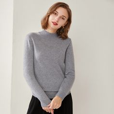 Free Shipping on orders $45+   
  First Order 10 % OFF, CODE: DAISYSILK   
  FREE Scrunchy or Eye Mask Gift on Orders $100+   
  (No Code Needed)    -95% A-grade Mongolian cashmere 
-Knitted yarn of long-staple finest fibers 
-Basic round neck 
-Regular fit，elbow sleeve 
-Fork design on the bottom    This round-neck cashmere sweater adopts 95% Grade A Mongolian cashmere. Featured with softness, elasticity, and warmth, it is soft and comfortable to wear against bare skin. This sweater will fit Fork Design, How To Wash Silk, Forks Design, Work Holiday Party, Cashmere Sweater Women, Cozy Scarf, Timeless Wardrobe Staples, Bare Skin, Elegant Updo