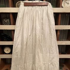 Beauriful Vintage Cotton pleated skirt with tatting and lace. #boho #vintage #cotton Woodland Fairy Costume, Harvest Farm, French Pleat, Skirt With Lace, Woodland Fairy, Tatting Lace, Handmade Bath Products, Boho Lace, Fairy Costume