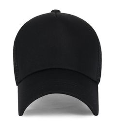 Hats & Caps, Men's Hats & Caps, Baseball Caps, Plain Baseball Cap Simple Mesh Snapback Color Trucker Hat All Black CU12JU4PDHD   #Men #Hats #Caps #Style #shopping #fashion #Baseball Caps Kpop Hat, Mountaineering Equipment, Caps Style, Rules For Kids, Skater Girl Outfits, Men Baseball Cap