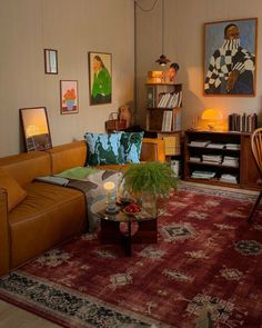 a living room filled with furniture and decor