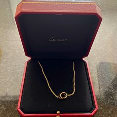 Worn Twice. Like Brand New. In Original Cartier Packaging. Cartier Packaging, Cartier Love Necklace, Jewelry Cartier, Trinity Necklace, Diamond Circle Pendant, Cartier Necklace, Yellow Gold Color, Pearl And Diamond Necklace, Tsavorite Garnet