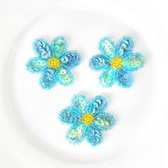 Iron on bead & sequin flower applique. 1-3/4" wide. Sold in packs of 3. Gay Makeup, Sequin Flowers, Sequin Flower, Sequin Appliques, Cocktail Attire, Flower Applique, Applique Designs, Floral Rings, Crochet Earrings