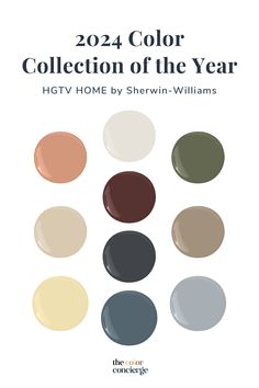 the color guide for sheryln williams's 2012 color collection of the year