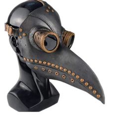 Plague Doctor Mask Long Nose Bird Beak Bird Mask Halloween Cosplay Mask Arrives New Specification: One Size Fits Most Adults Mask Size: 22 * 30cm Suitable For Head Circumference: 56-70cm Color: Black You Will Receive: Mask Halloween*1 Medieval Plague Doctor, Steampunk Plague Doctor, Beak Mask, Gothic Mask, Doctor Halloween, Plague Mask, Halloween Costume Props, Mascaras Halloween, Steampunk Mask