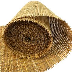 a roll of bamboo woven on top of each other