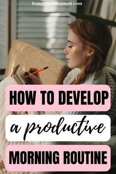 Are you a busy woman who desperatly needs organization? That was me until I found this productive morning routine checklist!! Now, I am so productive!!! Morning Routine For Women, Busy Woman