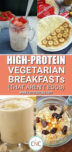 high - protein vegetarian breakfasts that aren't eggs are delicious and easy to make