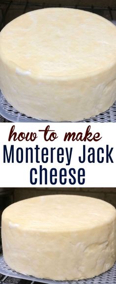 how to make monkey jack cheese on a wire rack with text overlay that reads how to make monkey jack cheese