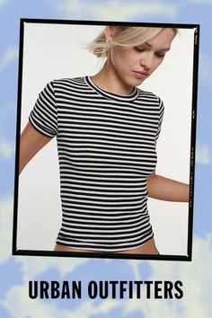 BDG’s must-have baby tee that you’ll reach for again and again. Hits at the waist in a fitted silhouette with a classic crew neckline. Find it only at Urban Outfitters. Features BDG Too Perfect short sleeve tee Shrunken baby tee made to be lived in Cropped fit So versatile - wear your way, every day UO exclusive Content + Care 50% Cotton, 50% polyester Machine wash Imported Size + Fit Model in White is 5’8" and wearing size Small Measurements taken from size Small Chest: 23" Length: 20.25" | BDG Too Perfect Short Sleeve Tee in Black/White, Women's at Urban Outfitters Urban Outfitters Graphic Tees, Baby Tee, Infant Tees, Fashion Inspo Outfits, Short Sleeve Tee, Urban Outfitters, Fitness Models, Cotton Blend, Short Sleeves