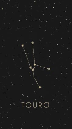 the zodiac sign sagitus in the night sky with stars on it's sides