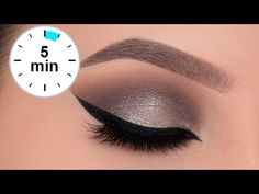 5 MINUTE Silver Smokey Eye Tutorial | $3,- palette 😱 - YouTube Silver Makeup Step By Step, How To Make Smokey Eyes, Evening Eye Makeup For Green Eyes, Smokie Eye Makeup Step By Step, How To Do Smokey Eye Step By Step, How To Do A Smokey Eye Step By Step, Smokie Eye Makeup, Eyeshadow Looks Smokey Eye, Natural Smokey Eye Makeup Tutorial