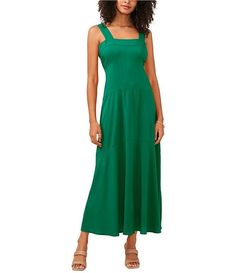 Vince Camuto Square Neck Sleeveless Slip Maxi Dress | Dillard's Flattering A-line Summer Maxi Dress, Sleeveless Beach Midi Dress With Fitted Bodice, Sleeveless Midi Dress With Fitted Bodice, Sleeveless Dress With Fitted Bodice And Flattering Silhouette, Green Sleeveless Lined Maxi Dress, Green Sleeveless Midi Dress With Fitted Bodice, Green Fitted Sleeveless Midi Dress, Solid Color Sleeveless Midi Dress With Fitted Bodice, Sleeveless Maxi Dress With Fitted Bodice For Summer