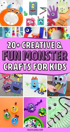 20 creative and fun monster crafts for kids