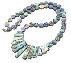 natural Paua Abalone Shell Necklace  | eBay Gift Round Beads Jewelry In Abalone Shell, Gift Jewelry With Abalone Shell Round Beads, Handmade Adjustable Abalone Shell Necklace, Elegant Abalone Shell Necklace, Bohemian Abalone Shell Necklace, White Abalone Shell Beach-style Necklace, Abalone Shell Necklace, Abalone Shell-shaped Necklace For Beach, Abalone Shell