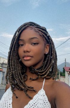 Afro Braids, Short Box Braids Hairstyles, Short Box Braids, Box Braids Hairstyles For Black Women, Braids Hairstyles Pictures, Cute Box Braids Hairstyles, Quick Braided Hairstyles, Protective Hairstyles Braids, Hair Twist Styles