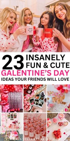 valentine's day party with pink and red decorations, candles, cupcakes and candy