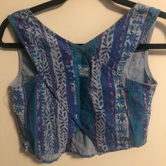 Urban Outfitters Op Cropped Woven Tank Top - Blue/Purple, S Thrift List, Urban Outfitters Tops, Blue Purple, Blue And Purple, Urban Outfitters, Color Blue, Cute Outfits, Tank Top, Womens Tops