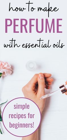 Perfume With Essential Oils, Diy Perfume Oil, Making Perfume, Make Your Own Perfume, Make Perfume