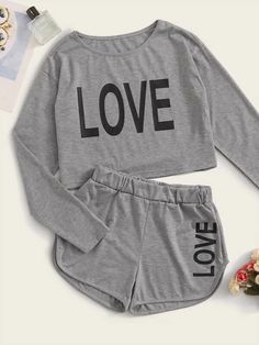 Nightwear Outfits, Cute Sleepwear, Pajama Outfits, Sporty Outfits