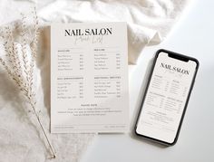 Enhance your nail salon business and impress your clients with our professionally designed price list template! This printable and customizable template is perfect for displaying your nail services and prices in a clear and attractive manner. ➼ WHAT'S INCLUDED:          - Price list template in A/4 size for print          - Price list template in US Letter size for print          - Price list template in 1080 x 1920 px for social media If you need the templates in different format, please let me know! ➼ FORMAT: The template is created in CANVA Canva is a popular online graphic design platform with an intuitive drag-and-drop interface, making it easy for anyone with no prior experience to edit my templates.  Canva offers both free and paid subscription plans but a free plan is enough to edi Nail Salon Price List, Nail Salon Names, Beauty Salon Price List, Nail Salon Prices, Becoming An Esthetician, Canva Etsy, Price List Design, Salon Price List, Acrylic Nails At Home