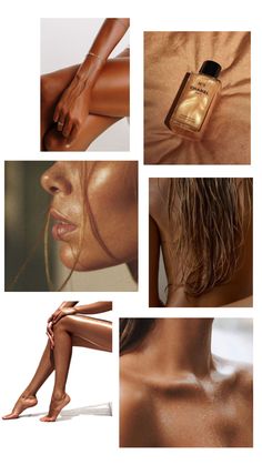 sun-kissed Body Oil Aesthetic, Oil Aesthetic, Skin Palette, Skincare Products Photography, Skin Aesthetics, Team Party, Hand Photo, Tanning Salon, Beauty Photoshoot