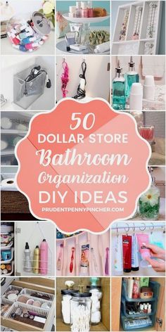 dollar store bathroom organization diy ideas