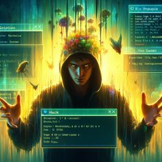 a computer screen with an image of a person wearing a hoodie and holding his hands up