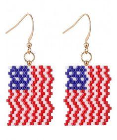 Stylish Design： you will receive 1 pairs of earrings designed in the theme of American flag,you can wear it in your daily lift or on Independence Day Safe And Comfortable To Wear：these earrings are made of quality Acrylic beads, sturdy and smooth, which features in comfortable and smooth tactility, light in weight and won't burden on your ears, safe to wear, won't make you feel uncomfortable July 4th Party Jewelry: these cool earrings are not only nice-looking and cool, but also add a... Independence Day Dangle Earrings As Gift, Independence Day Dangle Earrings Gift, Independence Day Gift Dangle Earrings, Patriotic Multicolor Earrings For Independence Day, Beaded Earrings For 4th Of July Gift, Multicolor Earrings For Independence Day Gift, Beaded Earrings As A Gift For 4th Of July, Patriotic Multicolor Beaded Earrings, Patriotic Handmade Beaded Earrings For Gift