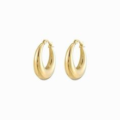 Trendy Gold Crescent Earrings, Tarnish Resistant Crescent Hoop Earrings, Fantasy Earrings, Chunky Gold Hoop Earrings, 14k Gold Hoop Earrings, Christmas Gift For Women, Engagement Earrings, Chunky Hoop Earrings, Snake Jewelry