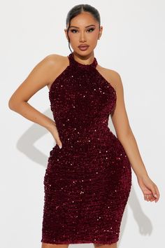 Available In Wine. Sequin Midi Dress High Neckline Sleeveless Sequin Embellished Open Back Lined Stretch Self: 100% Polyester Lining: 95% Polyesters 5% Spandex Imported | Saskia Sequin Midi Dress in Wine size Large by Fashion Nova Sequin Midi Dress, Jeans Jumpsuit, Matching Dresses, High Neckline, Open Back, Dresses For Sale, Fashion Nova, Jumpsuit Romper, Sequin