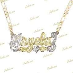 Personalized full diamond cut script name plate necklace tone , all gold or silver have your classic old school style name plate made for you or someone special free chain and gift box free ship within us made and ship from us any name up to 9 letters Name Plate Necklace, Old School Style, Plate Necklace, School Style, Local Jewelry, Wedding Jewellery Necklace, Wedding Necklace, Name Plate, Gold Plated Jewelry