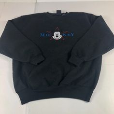 You are purchasing 90s Mickey Unlimited Sweatshirt Adult Medium Black Fleece Embroidered Crewneck Brand- Mickey Unlimited Style- Sweater 90s Mickey Unlimited Sweatshirt Adult Medium Black Fleece Embroidered Crewneck Color - Black Size- Men's Size Medium Measurements - Please See Photos Above For Shoulder To Hem & Pit To Pit. Good Used/ Pre Owned Condition Pilling See Pictures For Details Black College Sweatshirt With Embroidered Text, Black Embroidered Crew Neck Sweatshirt, Vintage Fleece Hoodie With Crew Neck, Streetwear Fleece Tops With Embroidered Text, Black College Sweatshirt With Embroidered Logo, Black College Sweatshirt With Embroidered Graphics, Black Embroidered Logo Sweatshirt For College, Vintage Winter Sweatshirt With Embroidered Text, Black Sweater With Embroidered Graphics For Streetwear