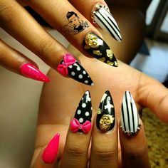 Beatle Juice, Hot Nail Designs, Nails Pretty, Wichita Falls, Fingernail Polish, Finger Nails, Hot Nails, Bling Nails, Fancy Nails