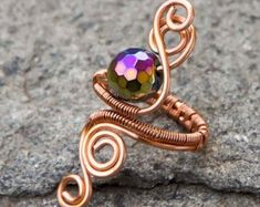 Ring Wire, Copper Ring, Wire Work Jewelry, Shawl Pins, Wire Rings, Work Jewelry, Copper Rings, Wrapped Jewelry, Pretty Rings