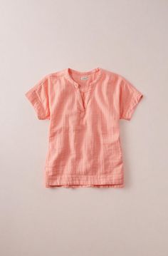 Incredibly cool and cloudlike in 100% cotton, this short-sleeve gauzy textured shirt is wonderfully crinkled and the perfect choice for warmer weather. Falls at hip. Relaxed Fit: Our most generous fit sits farthest from the body. 100% cotton in a lightweight 4 oz. crinkled gauze. Machine wash and dry. Split droptail hem. Back pleat. Imported. Fit: Relaxed Fit | Women's Cloud Gauze Shirt, Short-Sleeve, Cotton Gauze Shirt, Textured Shirt, Creative Background, Women's Shirts, L L Bean, Sleeve Cotton, Amazing Women, Short Sleeve Shirt, Casual Shirts