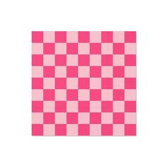 a pink and white checkered paper napkin on a white background with an image of the pattern