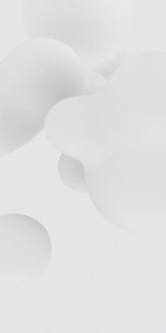 an abstract white background with circles and bubbles