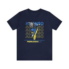 Frd Alonso Pilote De Formule 1 T-shirt Renault Formula 1, Formula 1 Shirt, F1 Merch, F1 Shirt, Tshirts Design, Poly Mailers, Limassol, Cotton Lights, Formula 1