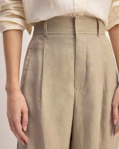 The Linen Way-High® Drape Pant Trench Coat Khaki – Everlane Summer Professional, Drape Pants, Linen Women, Casual Look, Casual Looks, Trench Coat, Wide Leg, Fashion Inspo, My Style