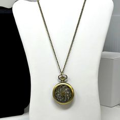 Works Pocket Watch Necklace Bronze Style Finish With Chain Nwot. Needs Battery Chain Length 32” Diamond Watches Women, Pocket Watch Necklace, Hamilton Watch, Bangle Watches, Gucci Watch, Crystal Watches, Rose Gold Watch, Women Wrist Watch, Diamond Watch