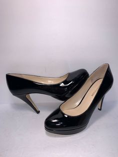 ENZO ANGIOLINI SZ 6 1/2 M BLACK PATENT LEATHER WOMEN PLATFORM PUMPS RC2-7. Condition is Pre-owned. Little wear Shipped with USPS Patent Leather Platform Heels With Round Toe, Patent Leather High Heel Court Shoes, 4-inch Round Toe Patent Leather Heels, Patent Leather Court Shoes With Round Toe For Evening, Sleek Patent Leather Platform Heels, Patent Leather Platform Heels With Almond Toe, Almond Toe Patent Leather Platform Heels, Formal Open Toe Platform Court Shoes, Round Toe Patent Leather Heels For Formal Occasions