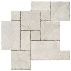 a white tile floor with squares on it