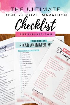 the ultimate disney movie marathon checklist