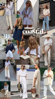 Hamptons Grandma Aesthetic, Montauk Outfit Aesthetic, Hamptons Vacation Outfit, Rhode Island Summer Outfit, Cap Cod Outfits, Hampton Outfits Summer, Coastal Chic Outfits, Costal Outfits Aesthetic, Costal Grandma Outfit