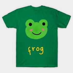 Design for you who love frog or want to gift someone who like frog. because frog are cute an unusual. -- Choose from our vast selection of Crewneck and V-Neck T-Shirts to match with your favorite design to make the perfect graphic T-Shirt. Pick your favorite: Classic, Boxy, Tri-Blend, V-Neck, or Premium. Customize your color! For men and women. Cute Green T-shirt With Funny Text, Funny Green Cartoon Print T-shirt, Green Funny Cartoon Print T-shirt, Green T-shirt With Funny Print As Gift, Green Novelty T-shirt With Graphic Print, Novelty Green T-shirt With Graphic Print, Playful Green T-shirt With Funny Print, Novelty Green T-shirt With Funny Print, Funny Green T-shirt With Funny Print