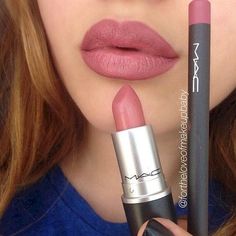 Mac Lipstick Colors, Mac Lipstick Shades, Mauve Lipstick, Lipstick Tattoos, Best Lipstick Color, Lipstick Kit, Best Lipsticks, Makijaż Smokey Eye, Pink Lipstick