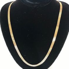 The tightly woven pattern of Bismark links is an utterly classic look that truly transcends time and trend. From Italy, this stunning 1/8" wide necklace shines in polished 14kt yellow gold. Dress it up or pare it down for countless looks that all exude opulent class. This bismark chain necklace is formed by soldering parallel links. Its distinctly modern mesh is reminiscent of armor. Length: 19" Weight: 3.8 dwtWidth: 3.5mmMetal: 14k Yellow GoldType: Flat Chain MeshClosure: Lobster ClaspHallmarke Flat Chain Necklace, Yellow Gold Dress, Mens Stainless Steel Rings, Gold Fashion Necklace, Gold Flats, Woven Pattern, Silver Line, Link Chain Necklace, Garnet Rings