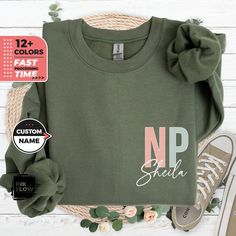 Watch More Nurses and other Professions Items Here! https://www.etsy.com/shop/CreativeInkFlow?section_id=46263832 Visit our Entire Shop https://www.etsy.com/shop/CreativeInkFlow Introducing our NP Crewneck Sweatshirt / Tshirt - The perfect gift to show appreciation to a all Nurses. Made for Nurse Practitioners working in Clinics and Hospitals, this cozy sweater is a thoughtful Thank You Gift. 👚 Welcome to Ink Flow! 👚 Gildan® 18000 Adult Crewneck Sweatshirt Ideal for any situation, a unisex hea Nursing Hoodie, Nurse Appreciation Gifts, Nurse Appreciation, Nurse Practitioner, Cozy Sweater, Cozy Sweaters, Crewneck Sweater, Professions, Crew Neck Sweater