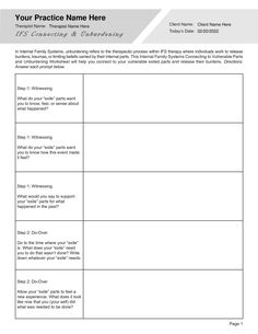 Our Internal Family Systems Worksheets Bundle PDF Templates (Editable, Fillable, Printable) are perfect for counselors, psychologists, psychiatrists, social workers, therapists, and other mental health professionals.

This Bundle Includes 13 Templates
Included in this bundle are the following templates: IFS Connecting to Vulnerable Parts and Unburdening Worksheet, IFS Expressing Appreciation to your Manager Parts Worksheet, IFS Expressing Appreciation to your Firefighter Parts Worksheet, IFS Who's Driving the Bus Worksheet, IFS Resolving Conflicts Between 3 Parts Worksheet, IFS Resolving Conflicts Between 2 Parts Worksheet, IFS Parts Mapping Using 6Fs Worksheet, IFS Understanding My Firefighter Part Worksheet, IFS Understanding My Exile Part Worksheet, IFS Understanding My Manager Part Wor Ifs Parts Mapping Worksheet, Ifs Therapy Worksheets, Internal Family Systems Worksheets, Gottman Worksheets, Ifs Parts, Couples Counseling Worksheets, Ifs Therapy, Conflict Resolution Worksheet, Distress Tolerance Worksheets